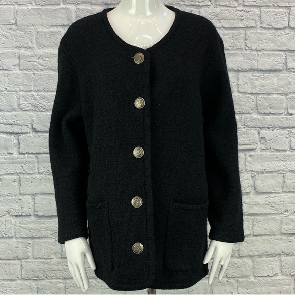 Vintage Wool The Eagles Eye Cardigan Sweater - Picture 1 of 4